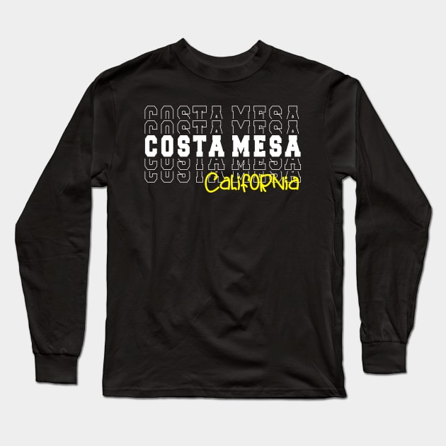 Costa Mesa city California Costa Mesa CA Long Sleeve T-Shirt by TeeLogic